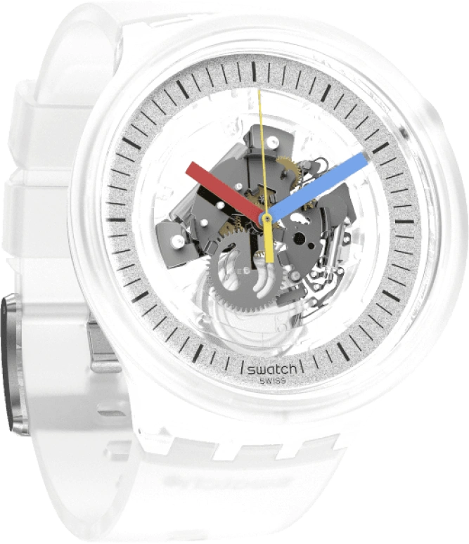 Swatch,CLEAR 47mm,47mm,Open,SB01K100