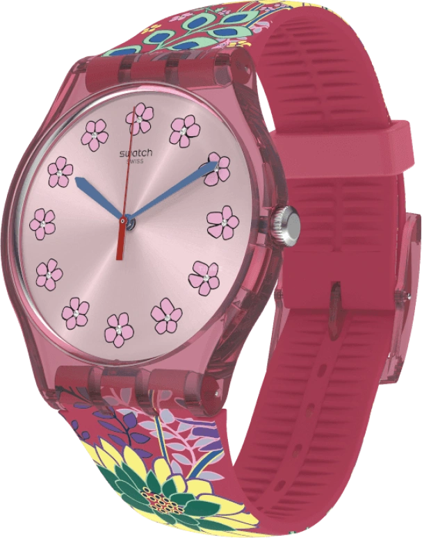 Swatch,Originals 41mm,41mm,Plastic,Pink,SUOP112