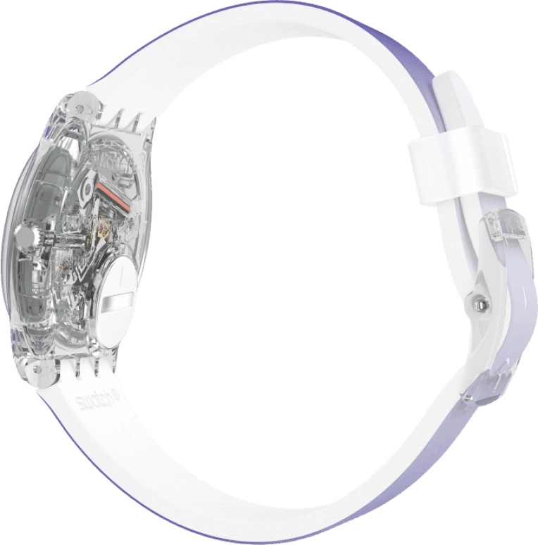 Swatch,Originals 34mm,34mm,Plastic,Purple,Green,Sapphire,Crystal Glass,GE718