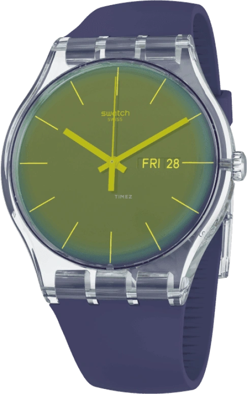 Swatch,Originals 41mm,41mm,Plastic,Purple,SUOK712
