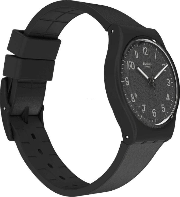 Swatch,Originals 34mm,34mm,Plastic,Black,GB326