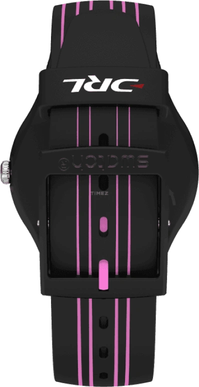 Swatch,Originals 41mm,41mm,Plastic,Black,Pink,Sapphire,Crystal Glass,SUOB146C