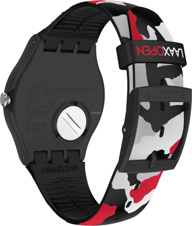 Swatch,Originals 41mm,41mm,Plastic,Black,SUOB714C