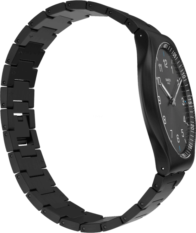 Swatch,SKIN ,Stainless Steel,Black,SS07B100G