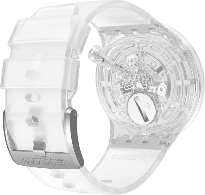 Swatch,THE BOLD 47mm,47mm,Plastic,Transparent,SO27E100