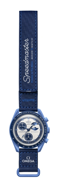 Swatch,BIOCERAMIC 42mm,42mm,Bioceramic,White,Blue,Quartz,Chronograph,Moonphase,SO33N700