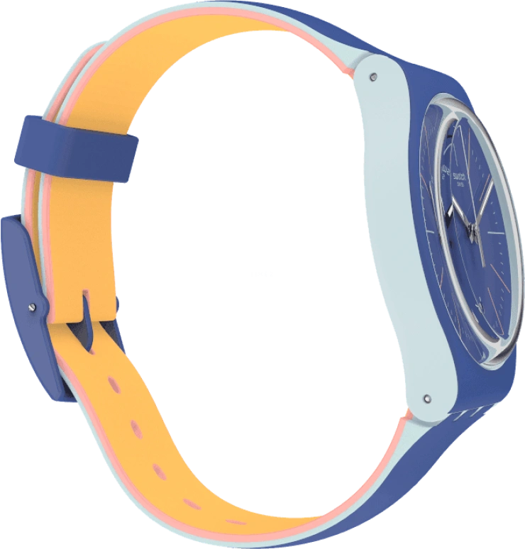Swatch,Originals 41mm,41mm,Plastic,Blue,SUOS403
