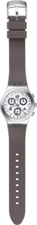 Swatch,IRONY 40mm,40mm,Stainless Steel,White,Quartz,Chronograph,Tonneau,YCS113C