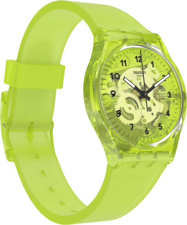Swatch,Originals 34mm,34mm,Plastic,Green,GG227