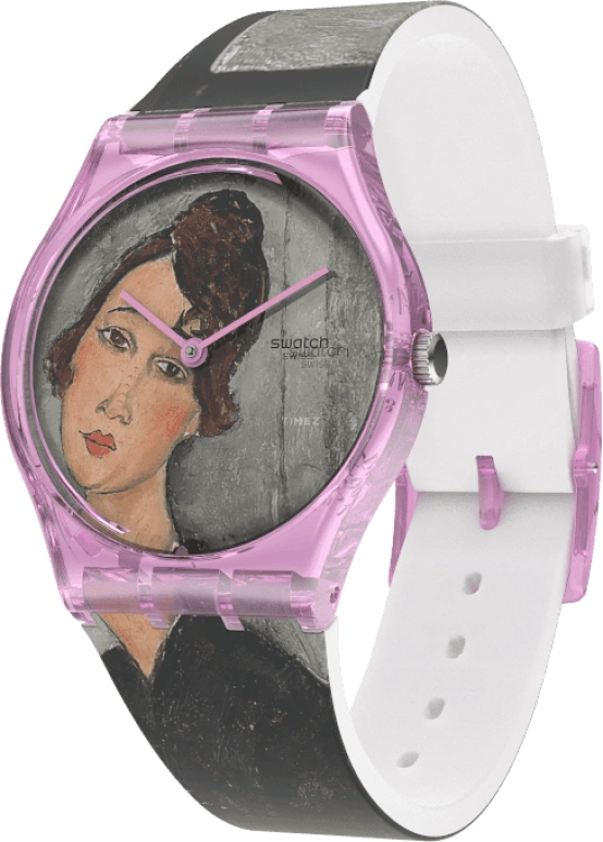 Swatch,Originals 34mm,34mm,Plastic,Multi-Color,Quartz,Sapphire,Crystal Glass,Round,GZ356
