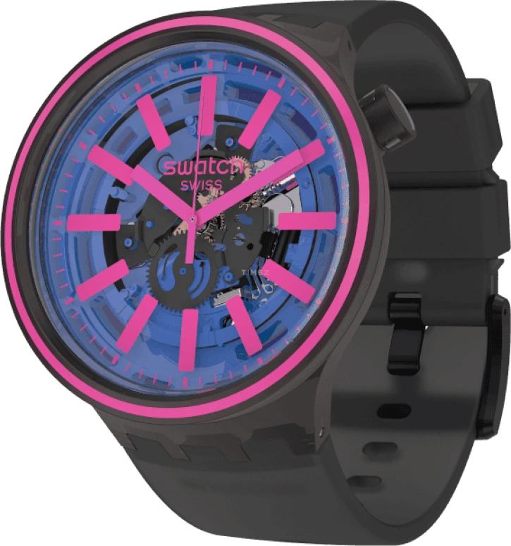 Swatch,THE BOLD 47mm,47mm,Plastic,Blue,SO27B111