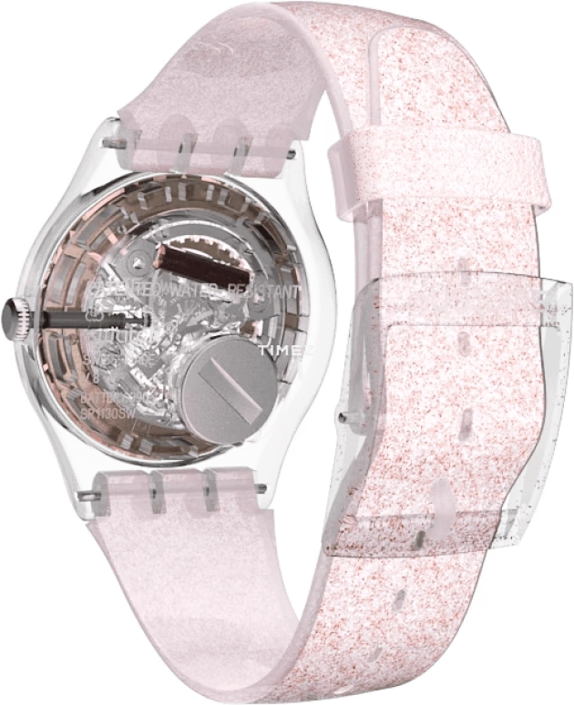 Swatch,CLASSIC 41mm,41mm,Plastic,Beige,Quartz,Date,Day,SUOK703