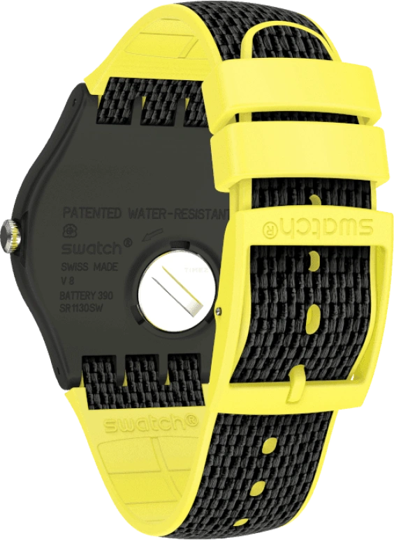 Swatch,Originals 41mm,41mm,Plastic,Black,SUOB406