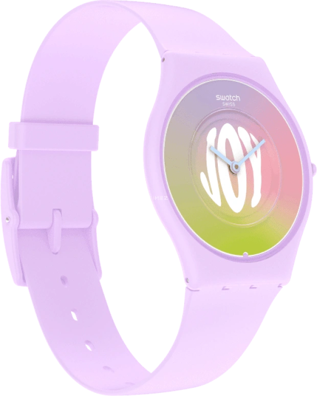 Swatch,SKIN 34mm,34mm,Ceramic,Multi-Color,Quartz,Round,Pink,SS09V101