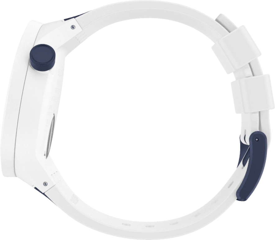Swatch,THE BOLD 47mm,47mm,Plastic,White,Sapphire,Crystal Glass,Closed,SO27W102