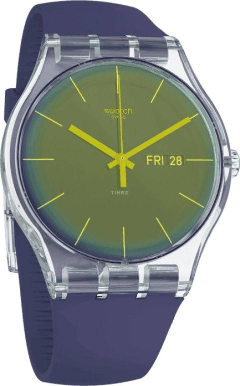 Swatch,Originals 41mm,41mm,Plastic,Purple,SUOK712