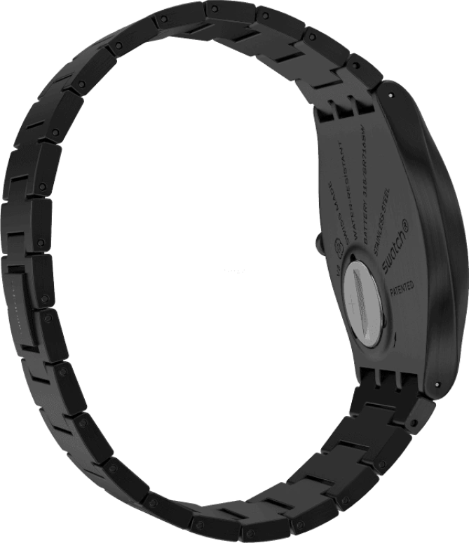 Swatch,SKIN ,Stainless Steel,Black,SS07B100G