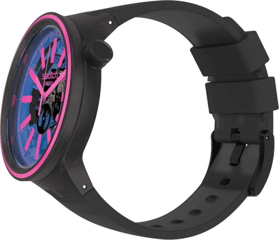 Swatch,THE BOLD 47mm,47mm,Plastic,Blue,SO27B111