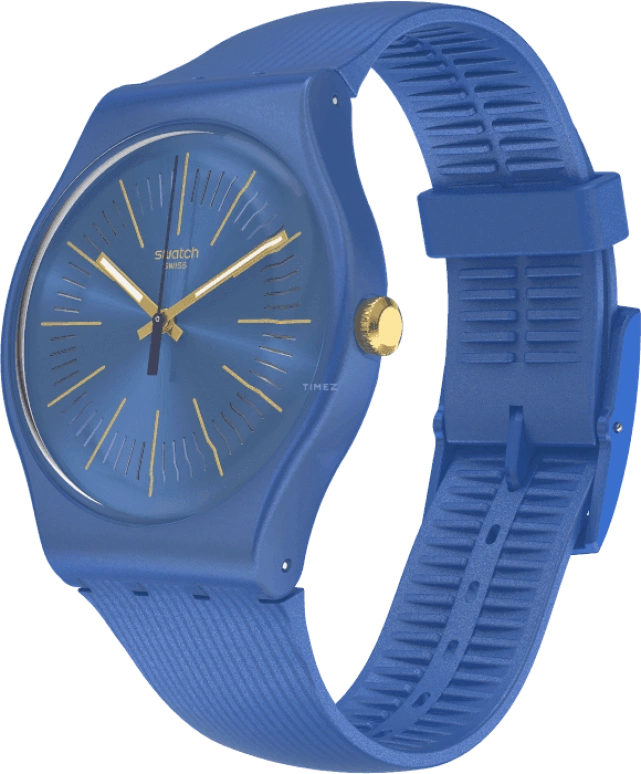 Swatch,Originals 41mm,41mm,Plastic,Blue,SUON143