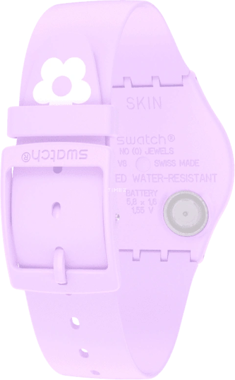 Swatch,SKIN 34mm,34mm,Ceramic,Multi-Color,Quartz,Round,Pink,SS09V101