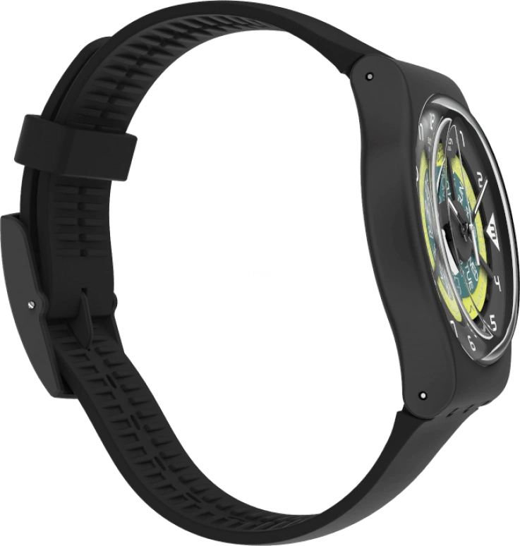 Swatch,Originals 41mm,41mm,Plastic,Black,Sapphire,Crystal Glass,Closed,SUOB732