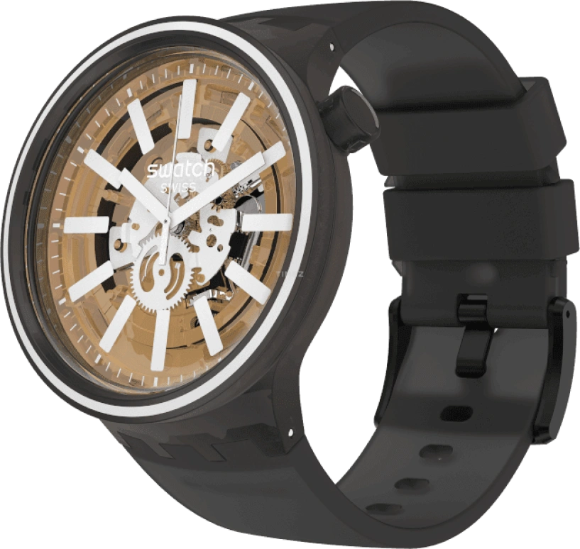 Swatch,THE BOLD 47mm,47mm,Plastic,Yellow,SO27B114