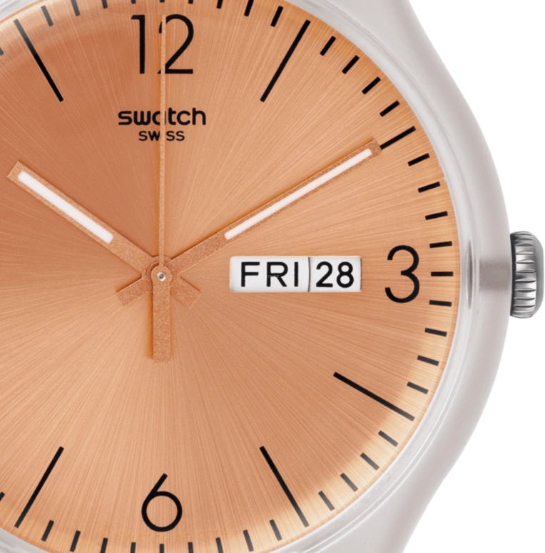 Swatch,Originals 41mm,41mm,Plastic,Gold,SUOK707