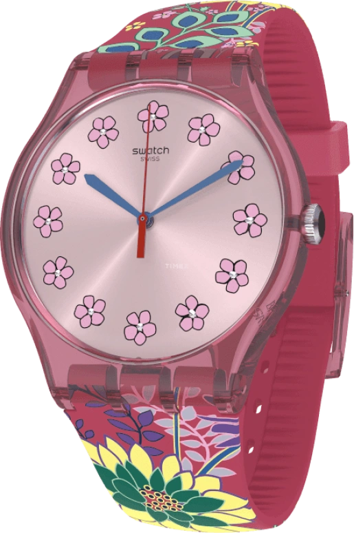 Swatch,Originals 41mm,41mm,Plastic,Pink,SUOP112