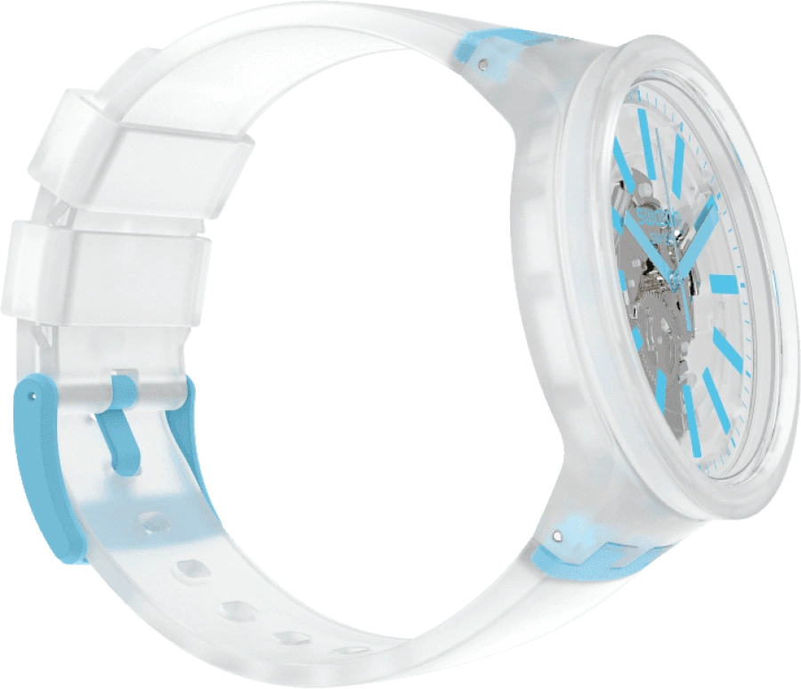 Swatch,THE BOLD 47mm,47mm,Plastic,White,SO27E105