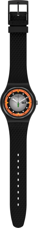 Swatch,Other 41mm,41mm,Bio-sourced,Grey,Orange,Quartz,Sapphire,Crystal Glass,Round,SO29B701