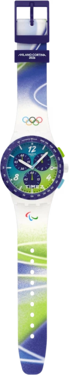 Swatch,Originals 42mm,42mm,Multi-Color,Green,Blue,Quartz,Chronograph,Day,Round,SUSZ403