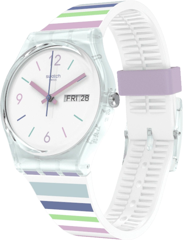 Swatch,Originals 34mm,34mm,Plastic,White,Open,GL702