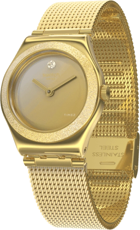 Swatch,IRONY 25x28.70mm,25x28.70mm,Gold,YSG167M
