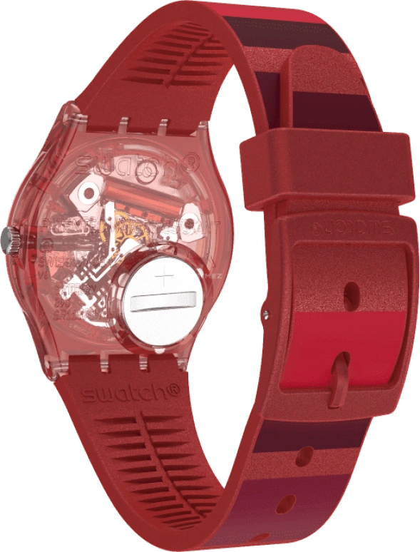 Swatch,Originals 34x39.20mm,34x39.20mm,Plastic,Red,GR406