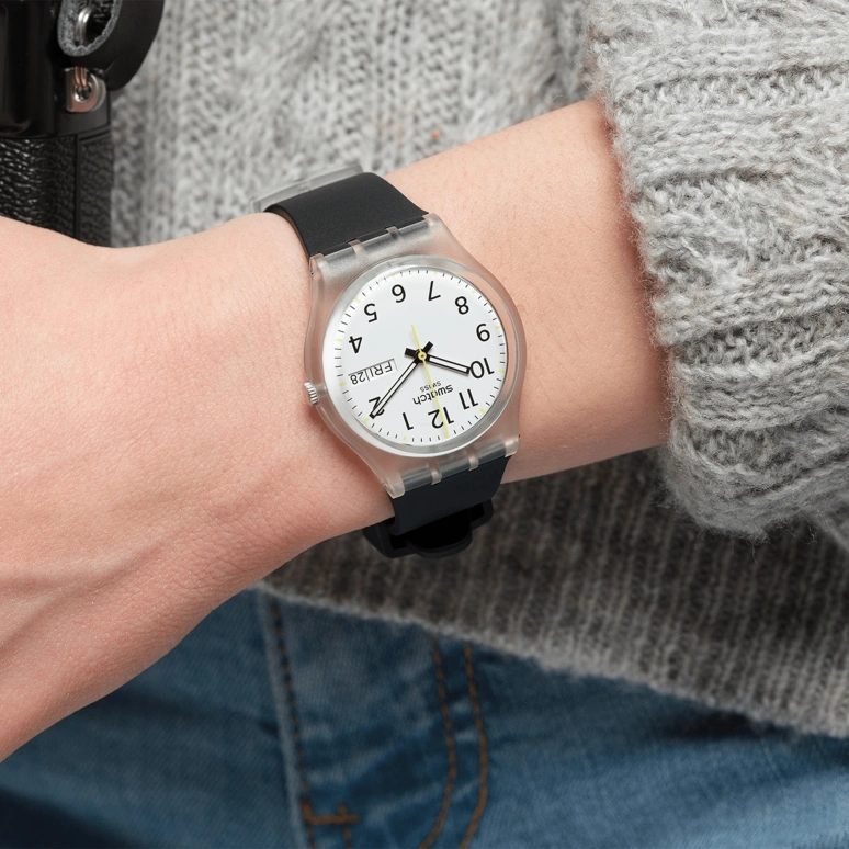 Swatch,Originals 34mm,34mm,White,Open,GE726