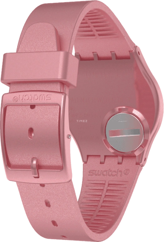 Swatch,Originals 34mm,34mm,Plastic,Pink,Sapphire,Crystal Glass,GP404