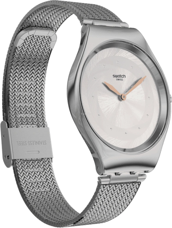 Swatch,SKIN 38mm,38mm,Stainless Steel,Pink Red,Red,SYXS117M