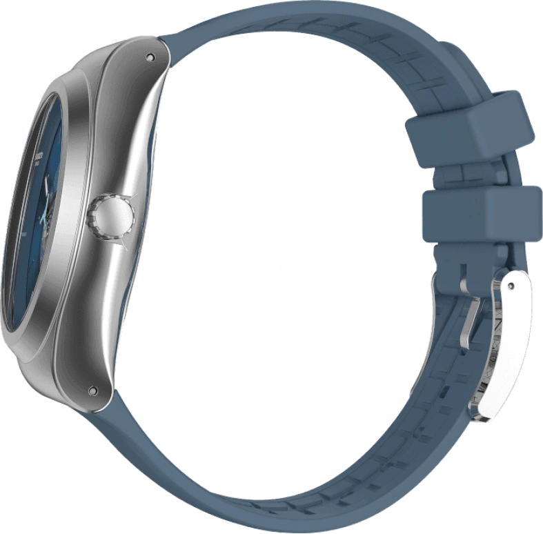 Swatch,IRONY 42mm,42mm,Stainless Steel,Blue,Open,YIS430