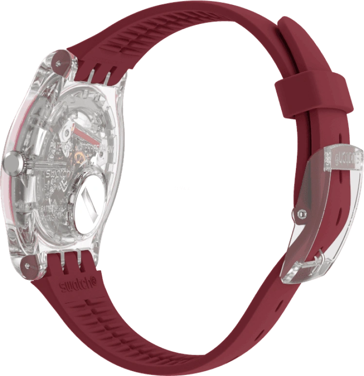 Swatch,Originals 41mm,41mm,Plastic,Pink,Sapphire,Crystal Glass,SUOK717