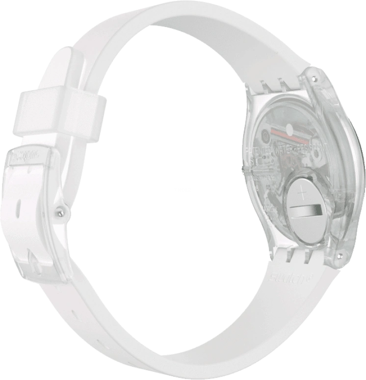Swatch,Originals 34mm,34mm,Plastic,Pink,Green,Sapphire,Crystal Glass,GE714