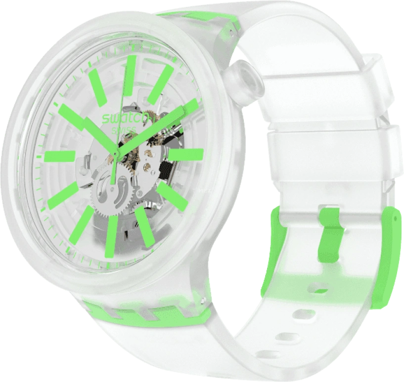 Swatch,THE BOLD 47mm,47mm,Plastic,White,SO27E104