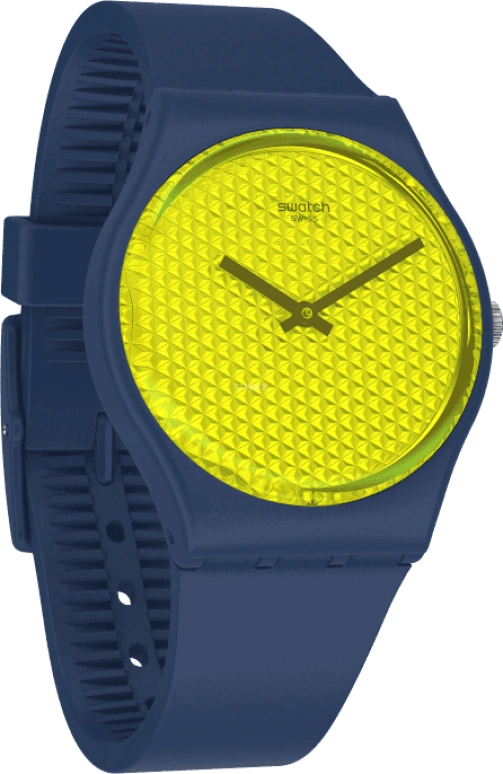 Swatch,Originals 34mm,34mm,Plastic,Yellow,GN266