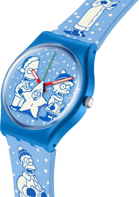 Swatch,Originals 34mm,34mm,Bio-sourced,Blue,Quartz,Sapphire,Crystal Glass,Round,SO28Z126
