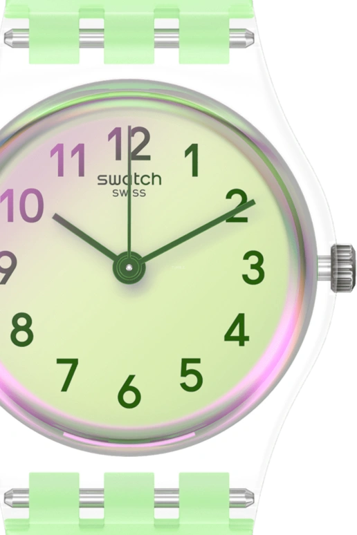 Swatch,Originals 25mm,25mm,Plastic,Green,Quartz,Round,LK397