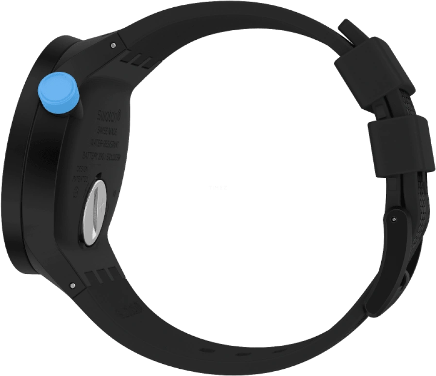 Swatch,THE BOLD 47mm,47mm,Plastic,Black,Sapphire,Crystal Glass,SO27B118