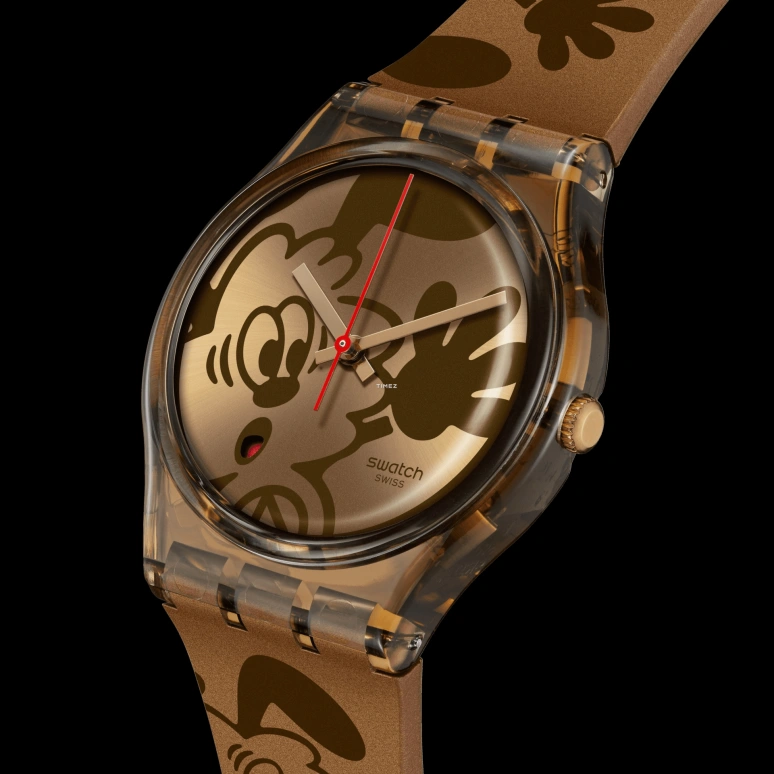 Swatch,Originals 34mm,34mm,Bio-sourced,Brown,Quartz,Day,Round,SO28Z701
