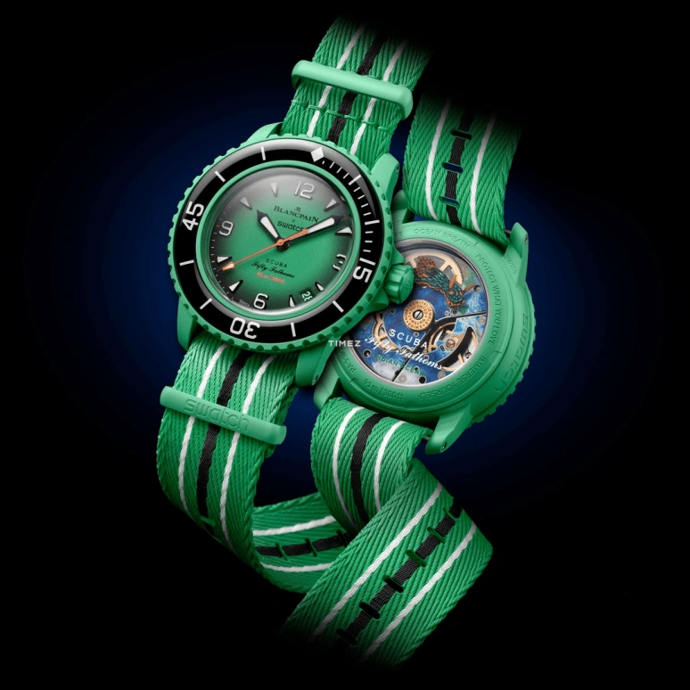 Swatch,BIOCERAMIC 42.30mm,42.30mm,Bioceramic,Green,Black,Automatic,Day,Glass,SO35I100C