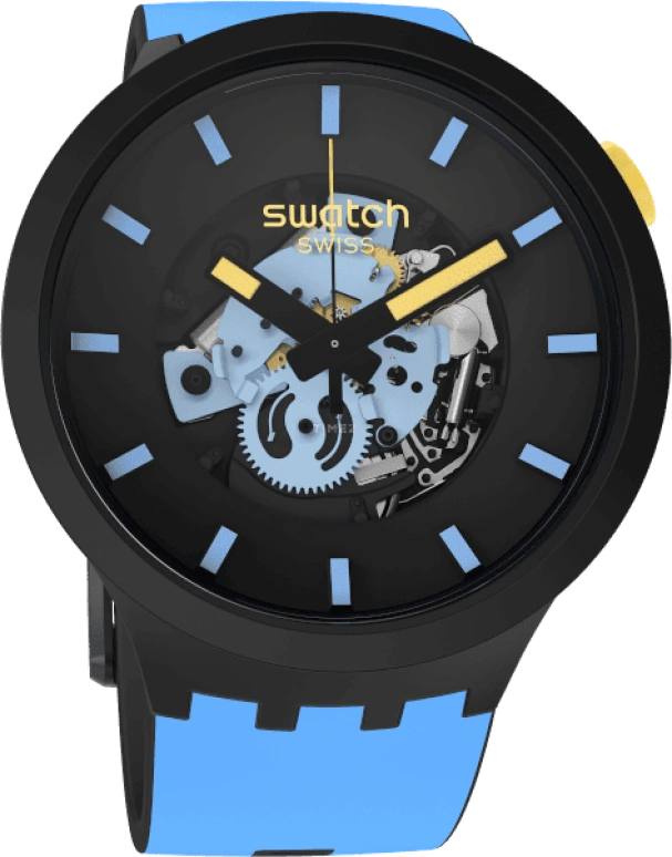 Swatch,THE BOLD 47mm,47mm,Black,SB03B108