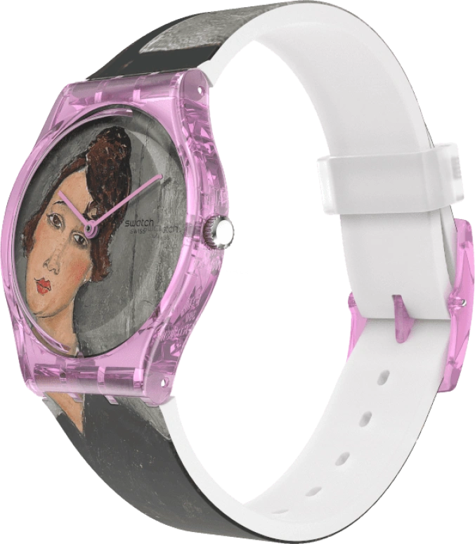 Swatch,Originals 34mm,34mm,Plastic,Multi-Color,Quartz,Sapphire,Crystal Glass,Round,GZ356