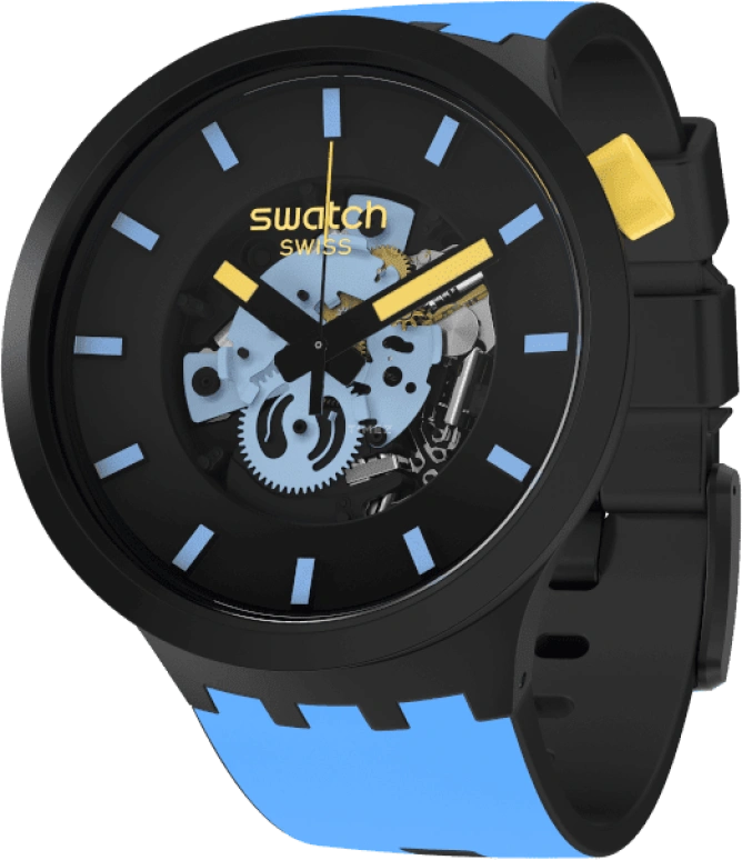 Swatch,THE BOLD 47mm,47mm,Black,SB03B108